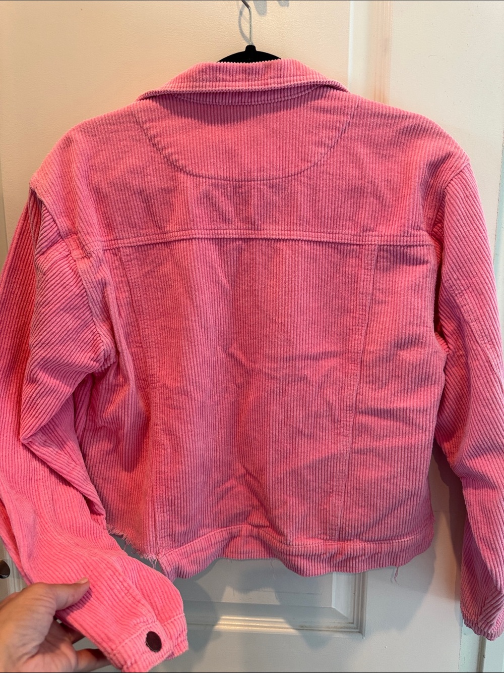 VICI Pink Corduroy Cropped Trucker Jacket - Picture 7 of 7